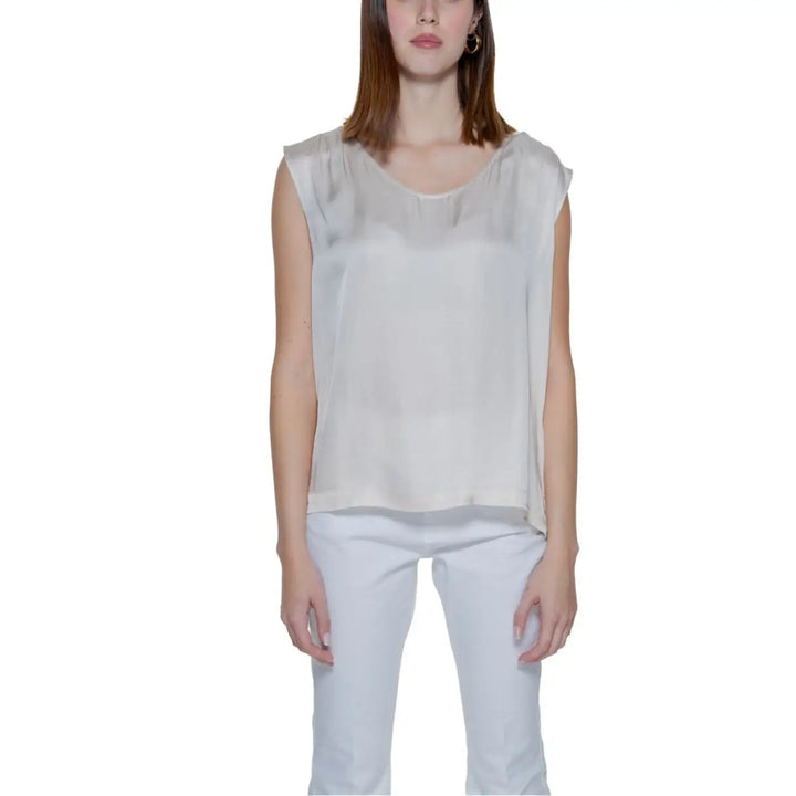 Street One Beige Viscose Blouse