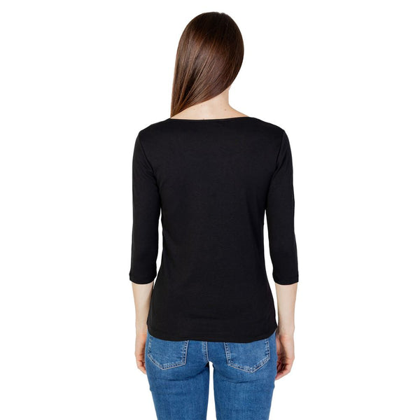Street One - Black Cotton Long Sleeve T-Shirt