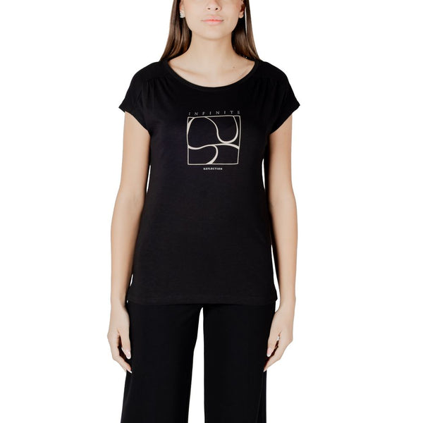 Street One - Black Cotton T-Shirt