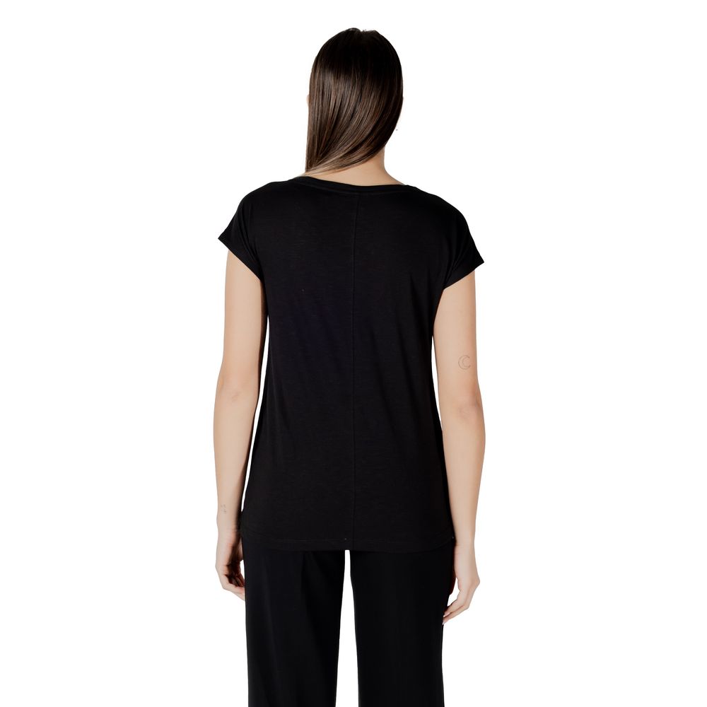 Street One - Black Cotton T-Shirt
