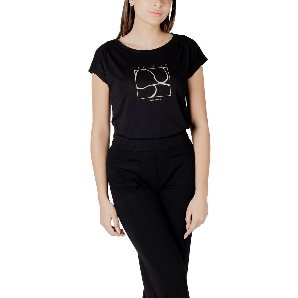 Street One - Black Cotton T-Shirt