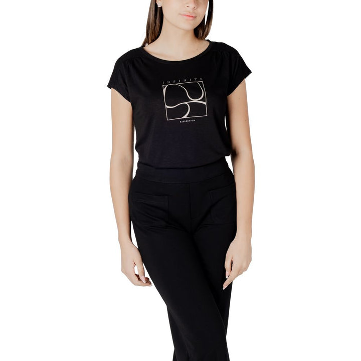 Street One - Black Cotton T-Shirt