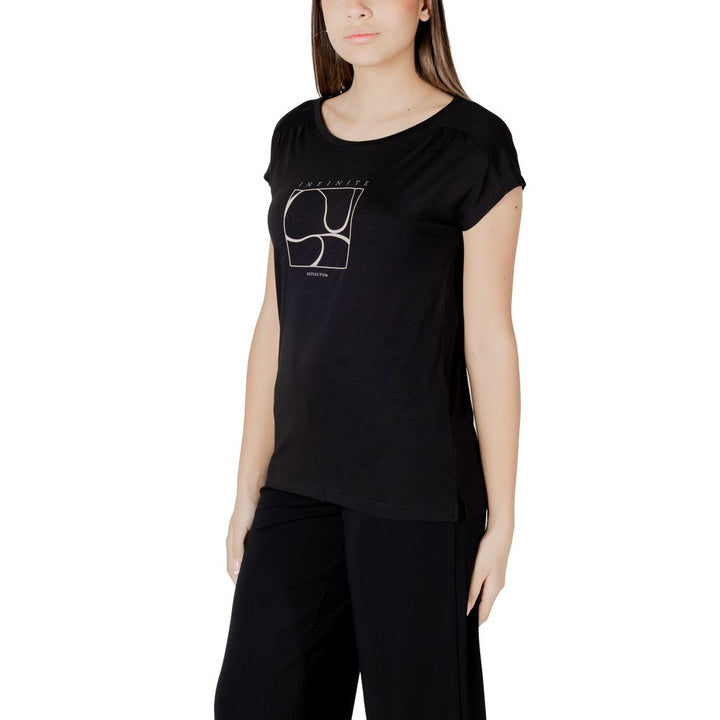Street One - Black Cotton T-Shirt