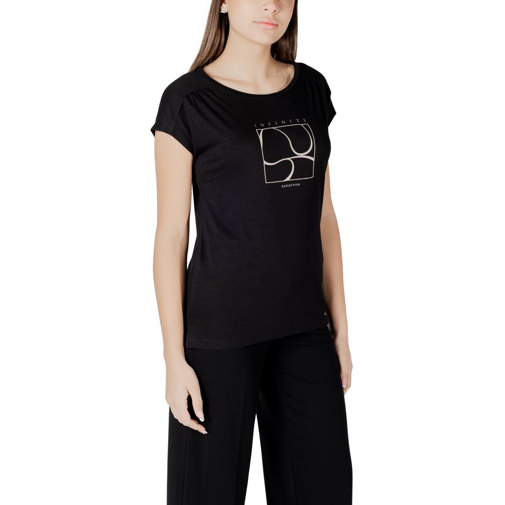 Street One - Black Cotton T-Shirt