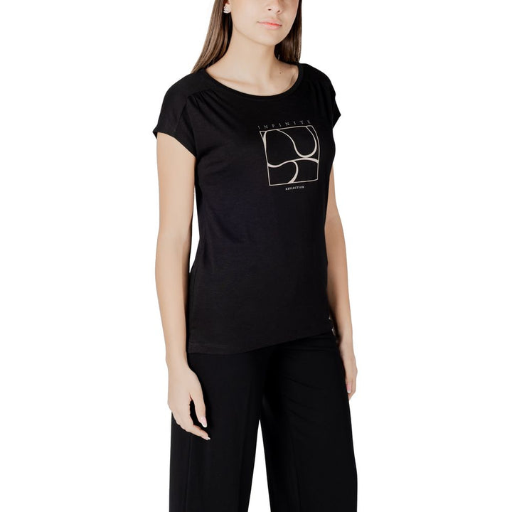 Street One - Black Cotton T-Shirt