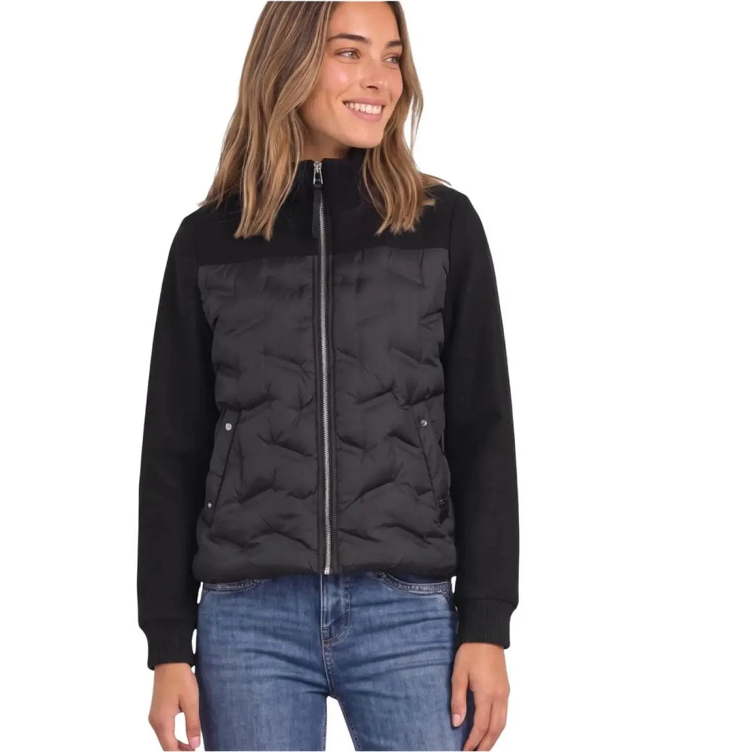 Street one Black Polyester Bomber