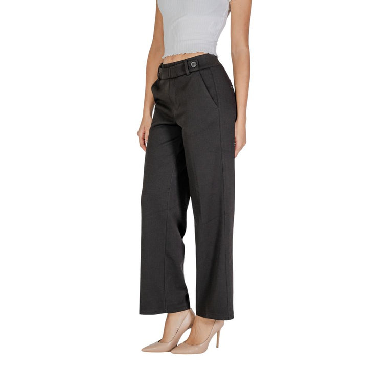 Street one Black Polyester Casual Pants
