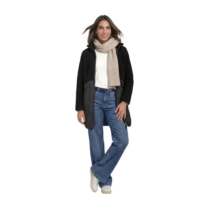 Street one Black Polyester Coat