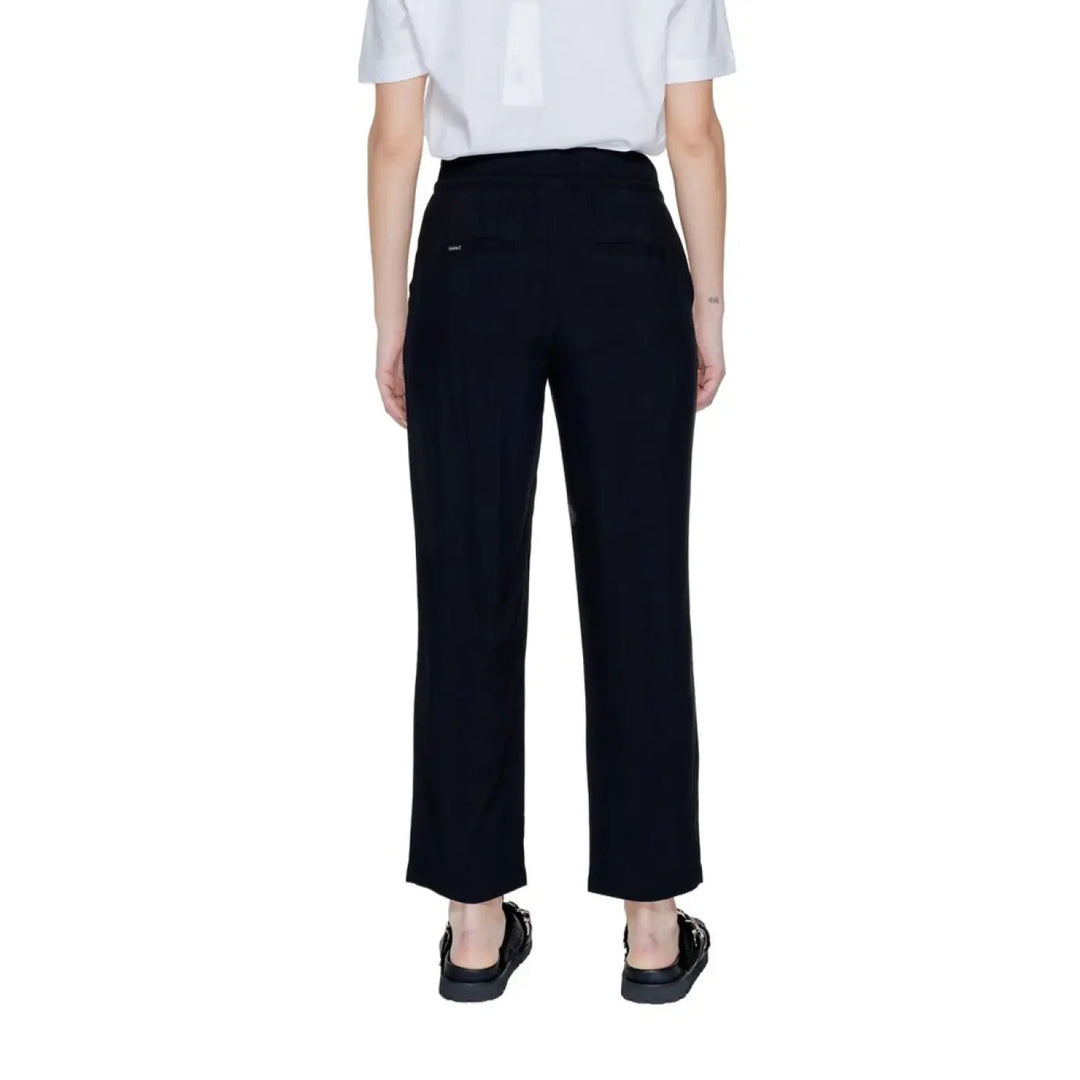 Street One Black Viscose Casual Pants