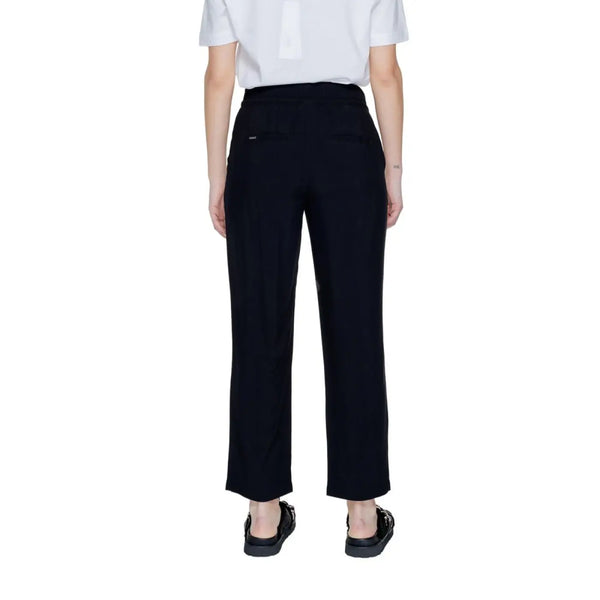 Street One Black Viscose Casual Pants
