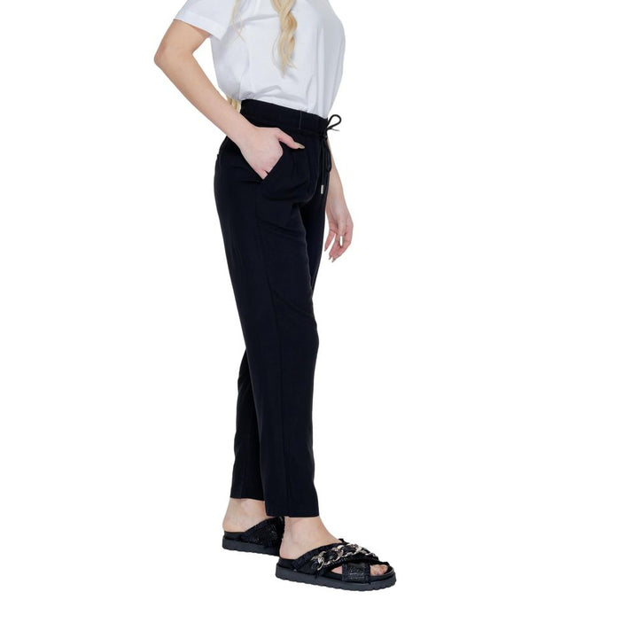 Street one Black Viscose Casual Pants