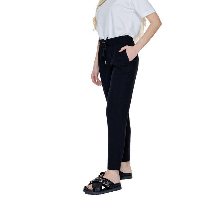 Street one Black Viscose Casual Pants