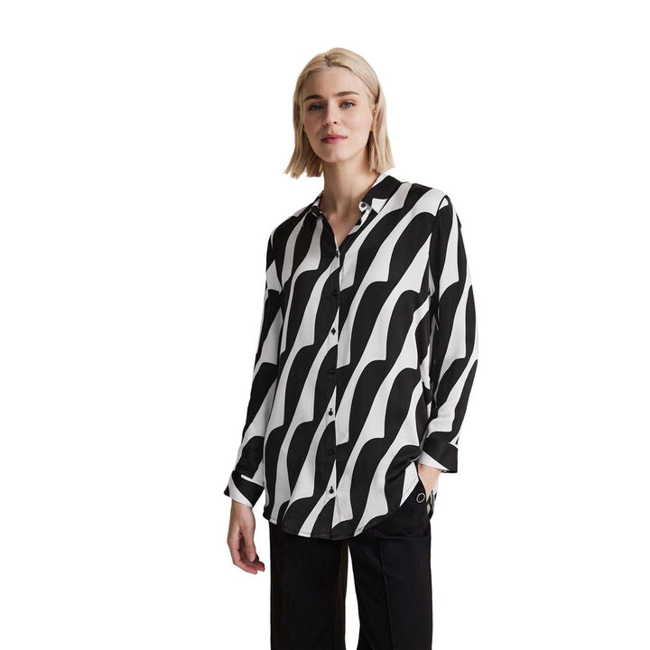Street one Blouses - Women’s Black and White Viscose Blouse