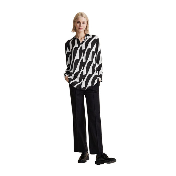 Street one Blouses - Women’s Black and White Viscose Blouse