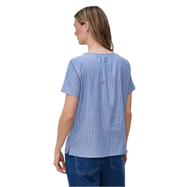 Street one Blouses - Women’s Blue Cotton Blouse