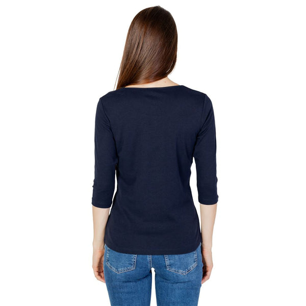 Street One - Blue Cotton Long Sleeve T-Shirt