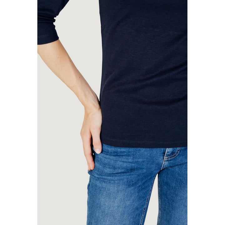 Street One - Blue Cotton Long Sleeve T-Shirt