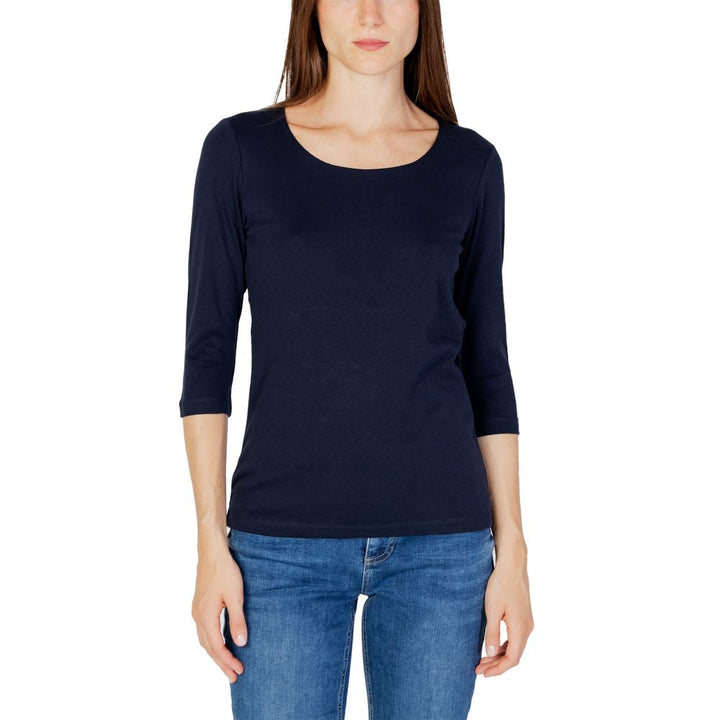 Street One - Blue Cotton Long Sleeve T-Shirt