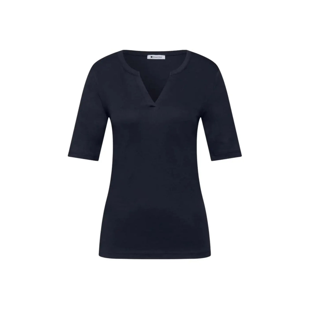 Street One Blue Cotton T-Shirt
