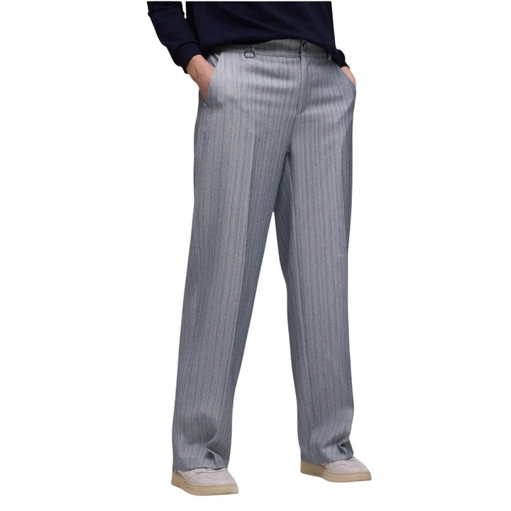 Street one Blue Polyester Casual Pants