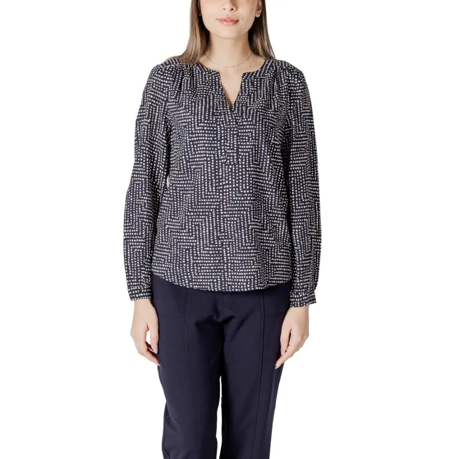Street One Blue Viscose Blouse