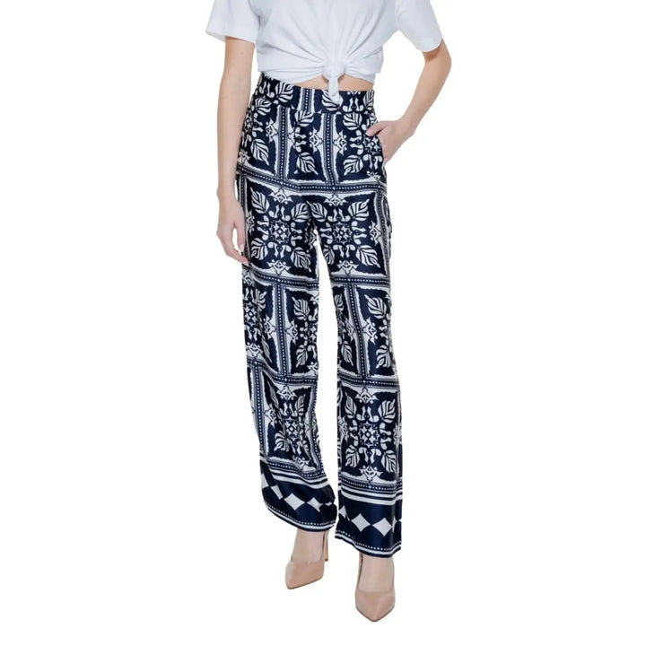 Street One Blue Viscose Casual Pants