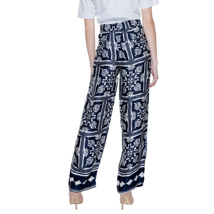 Street one Blue Viscose Casual Pants