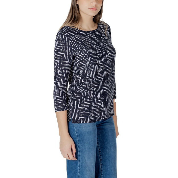 Street One - Blue Viscose Long Sleeve T-Shirt