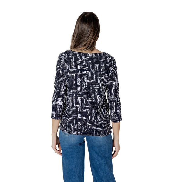 Street One - Blue Viscose Long Sleeve T-Shirt