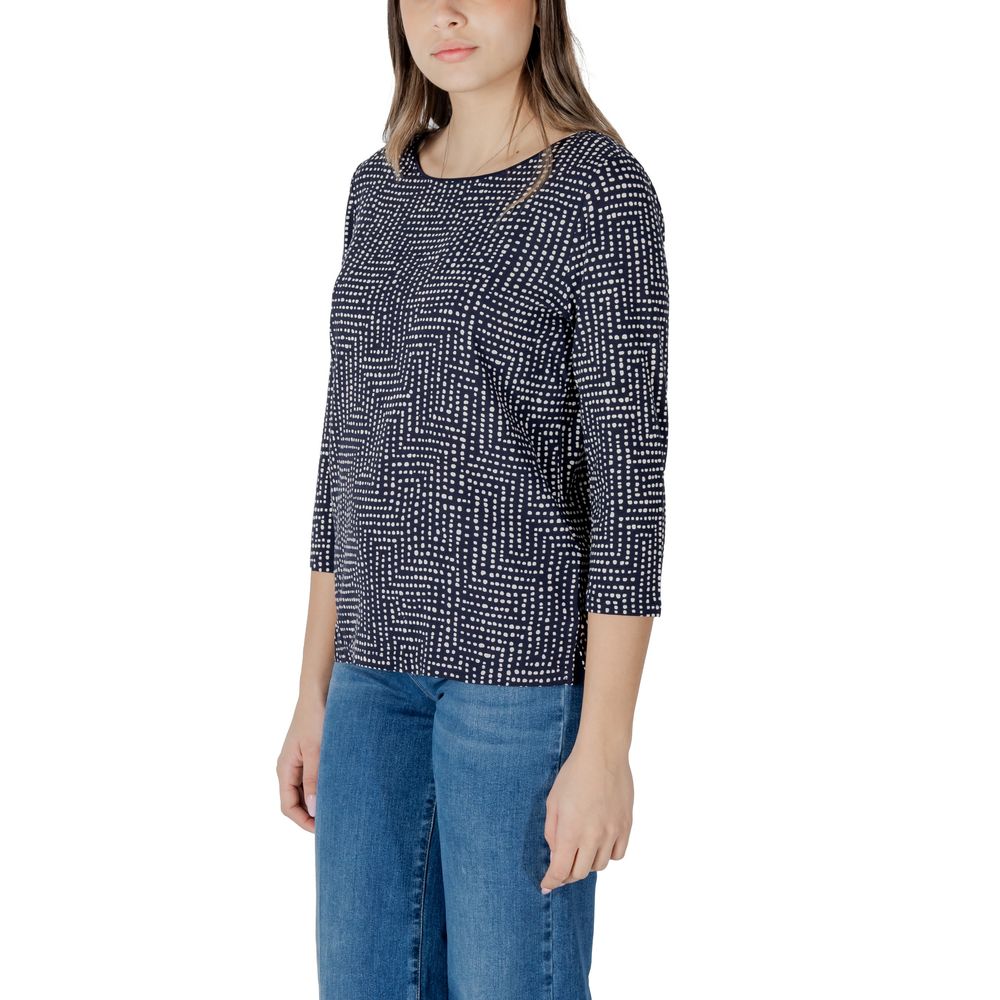 Street One - Blue Viscose Long Sleeve T-Shirt