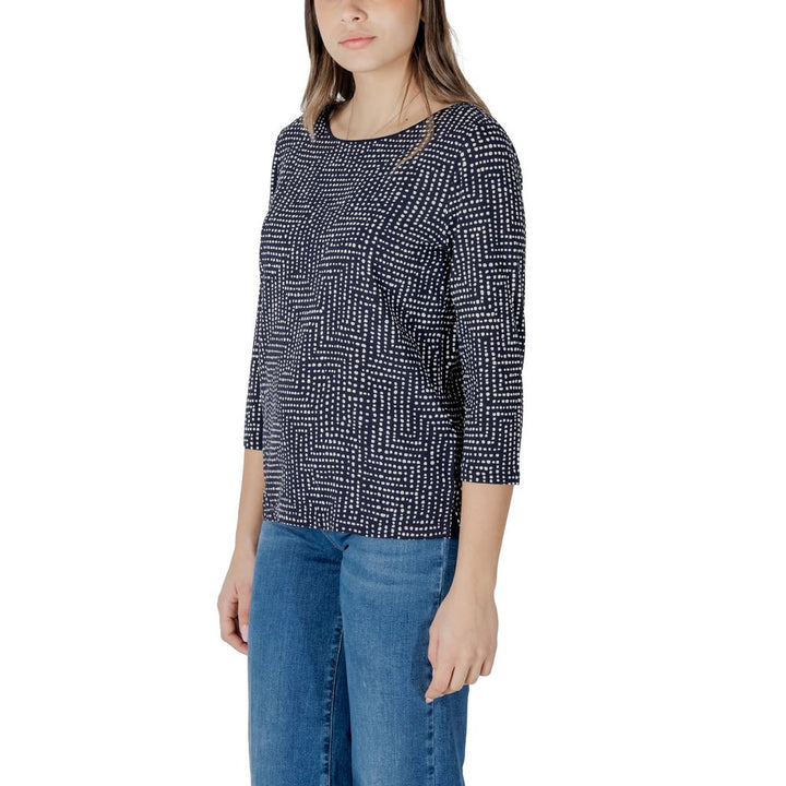 Street One - Blue Viscose Long Sleeve T-Shirt
