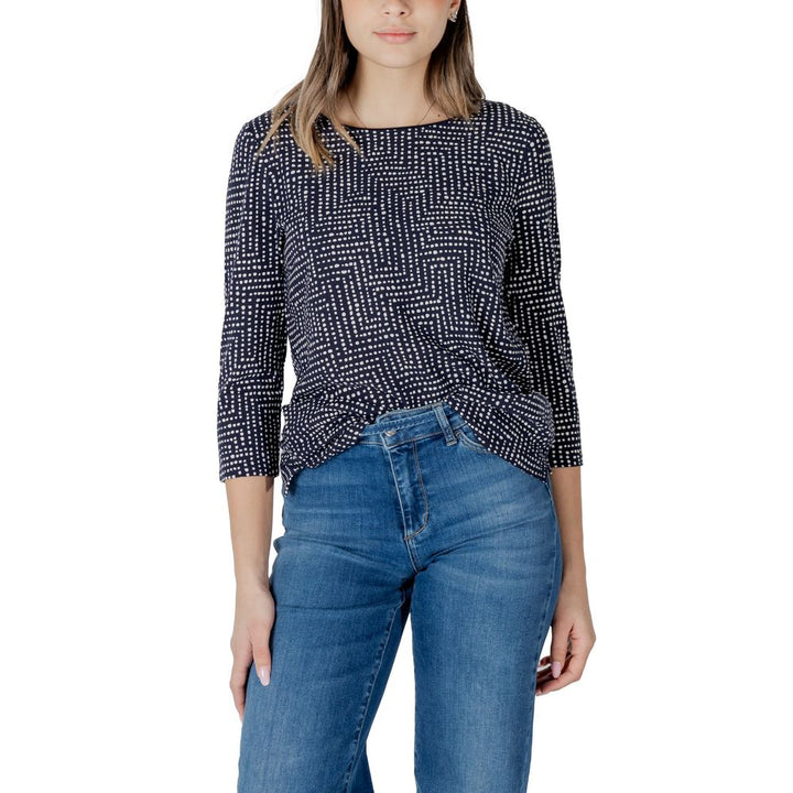 Street One - Blue Viscose Long Sleeve T-Shirt