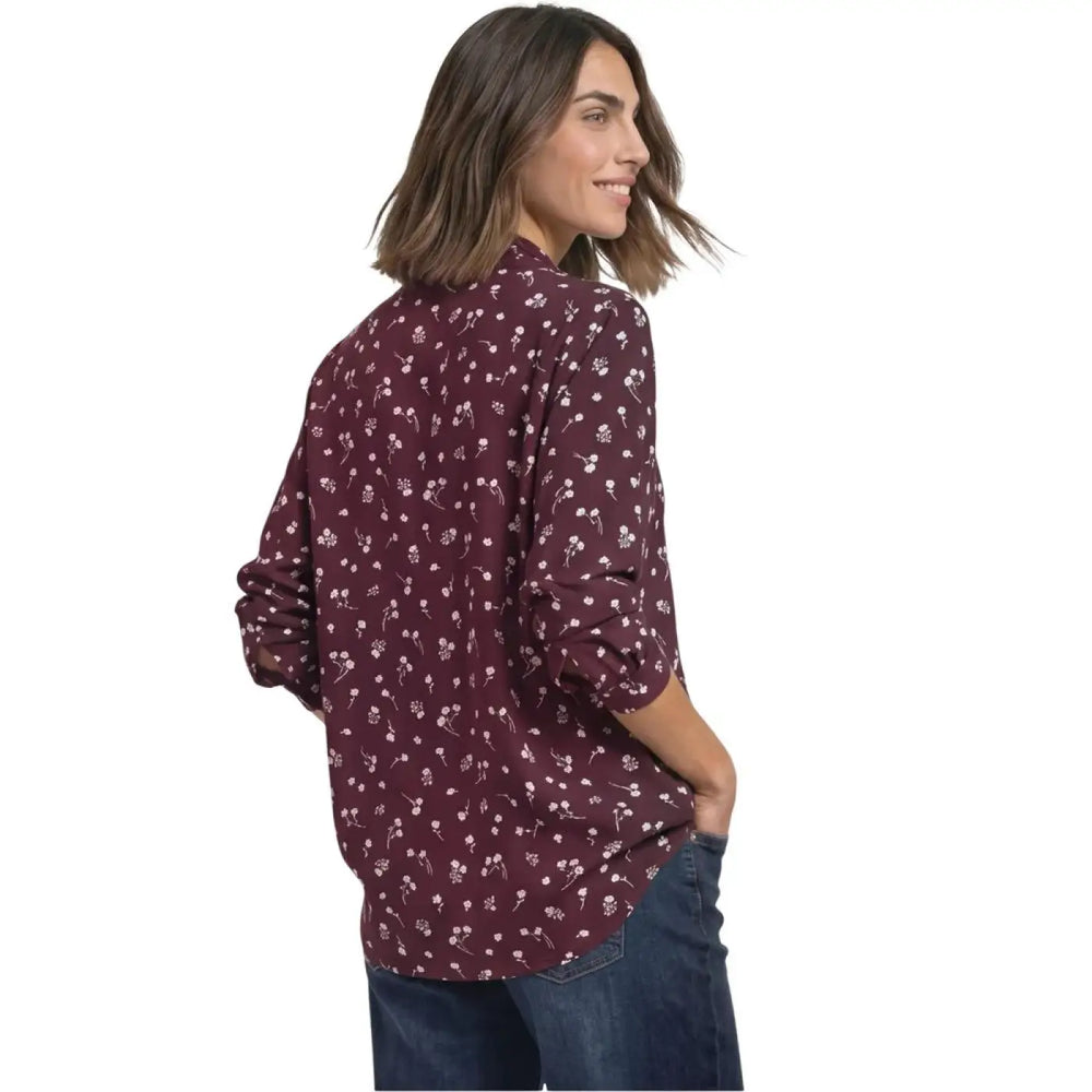 Street one Bordeaux Viscose Blouse