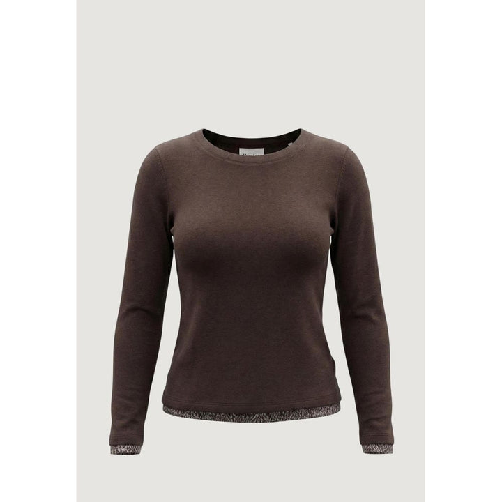 Street One - Brown Cotton Long Sleeve T-Shirt