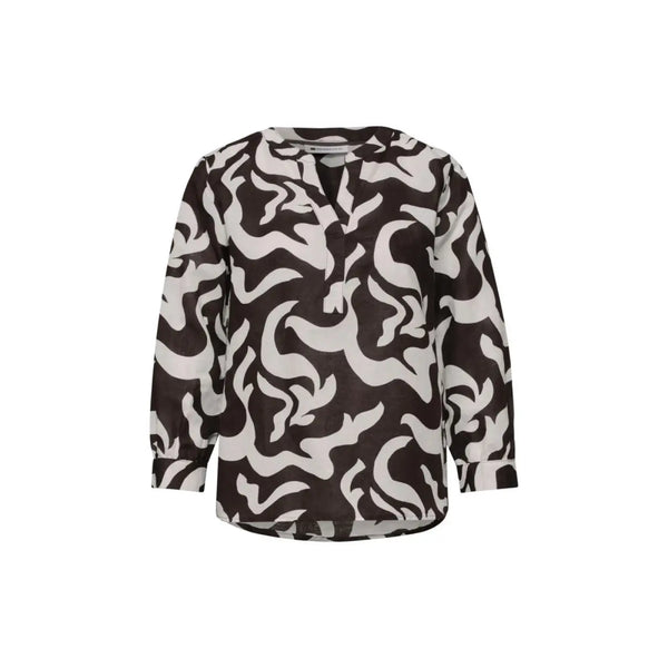 Street One Brown Linen Blouse