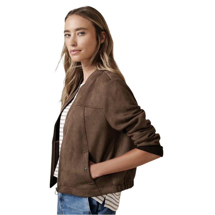 Street One Bomber Jackets - Brown Polyester