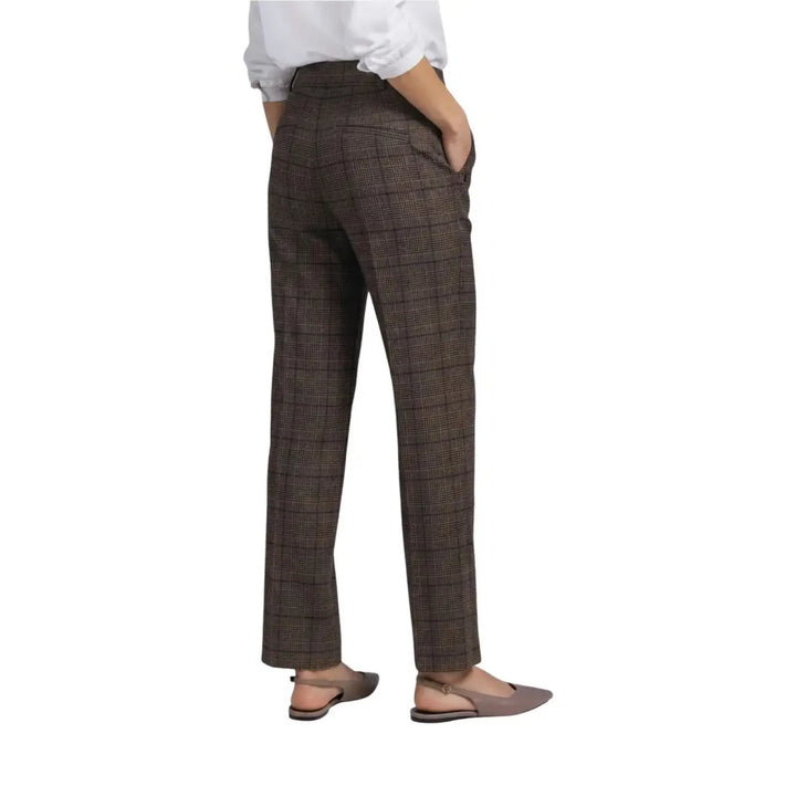 Street one Brown Polyester Casual Pants
