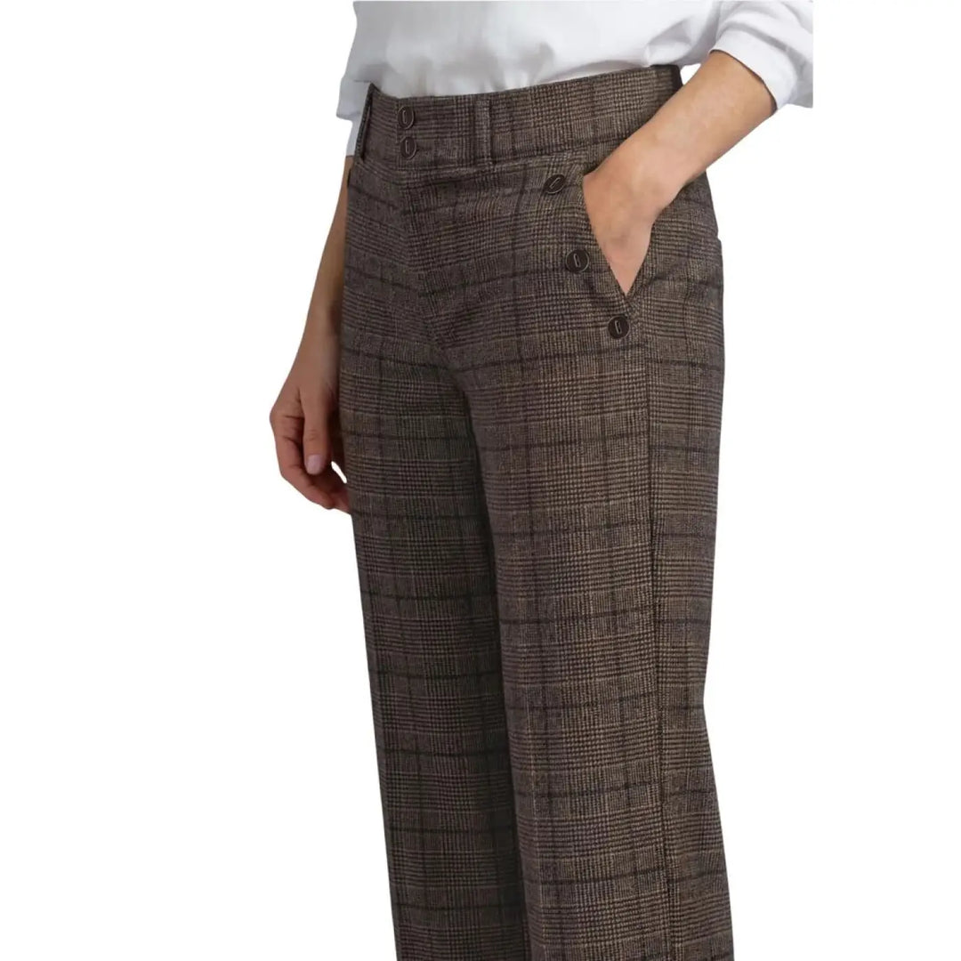 Street one Brown Polyester Casual Pants