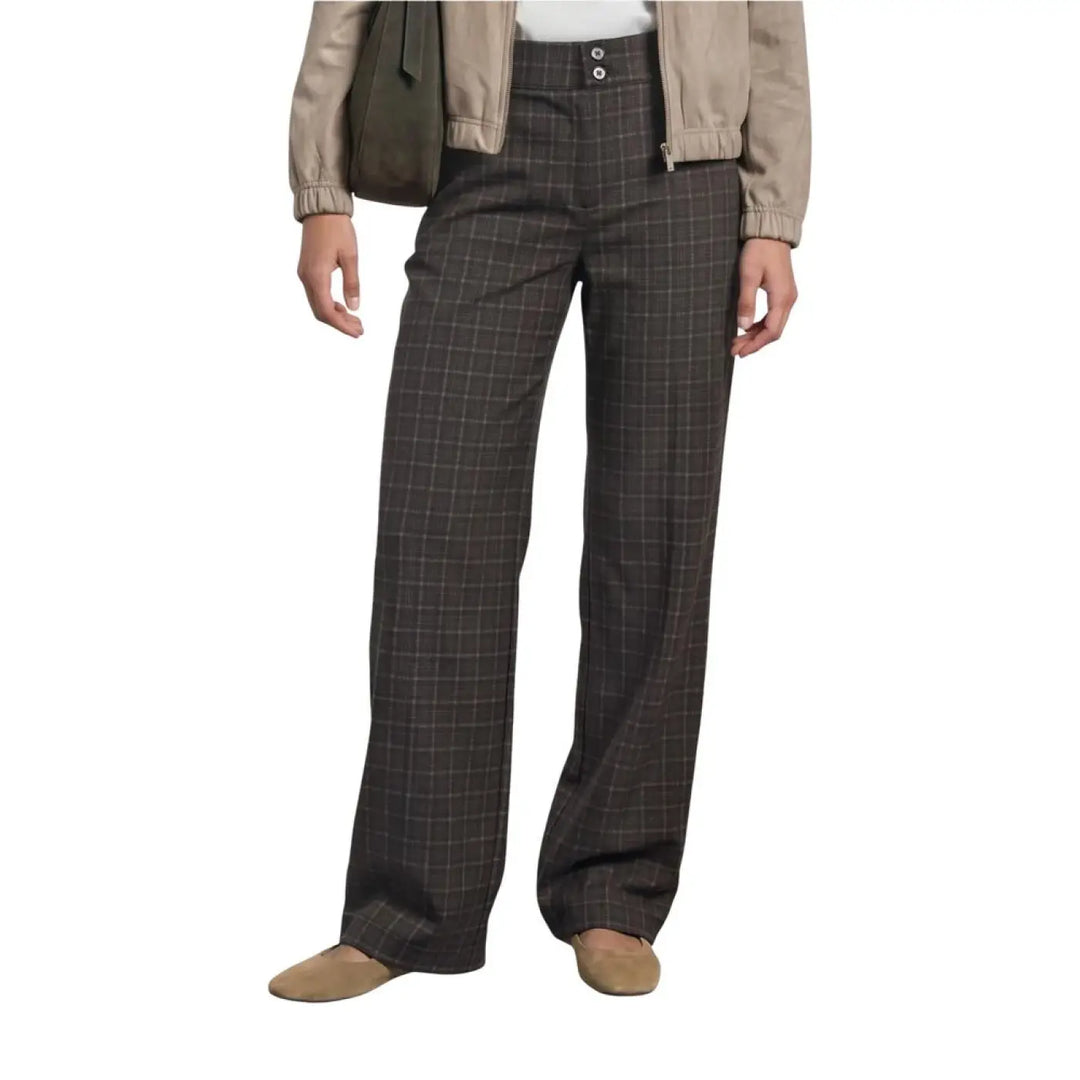 Street one Brown Polyester Casual Pants