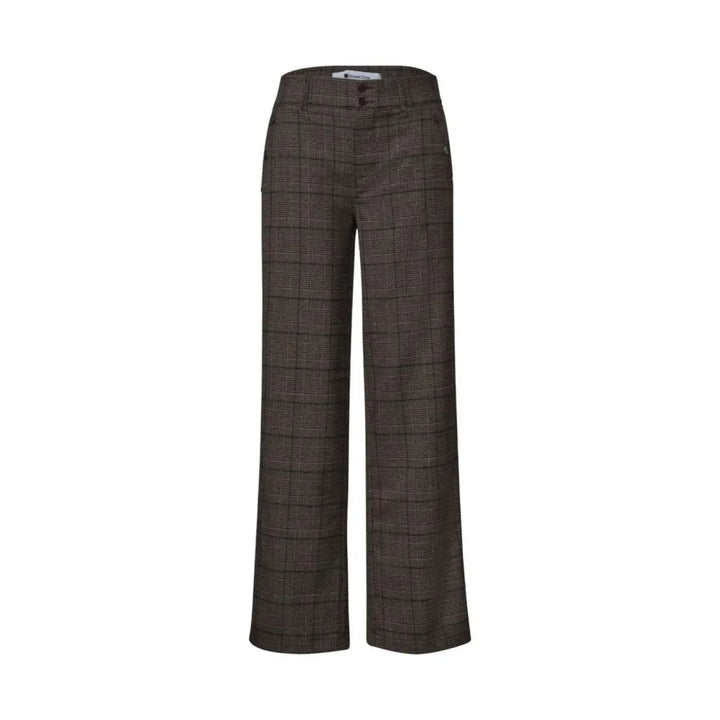 Street one Brown Polyester Casual Pants
