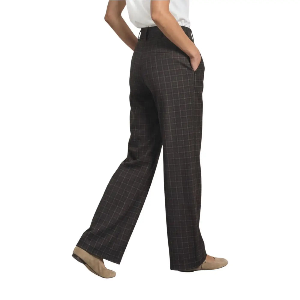 Street one Brown Polyester Casual Pants
