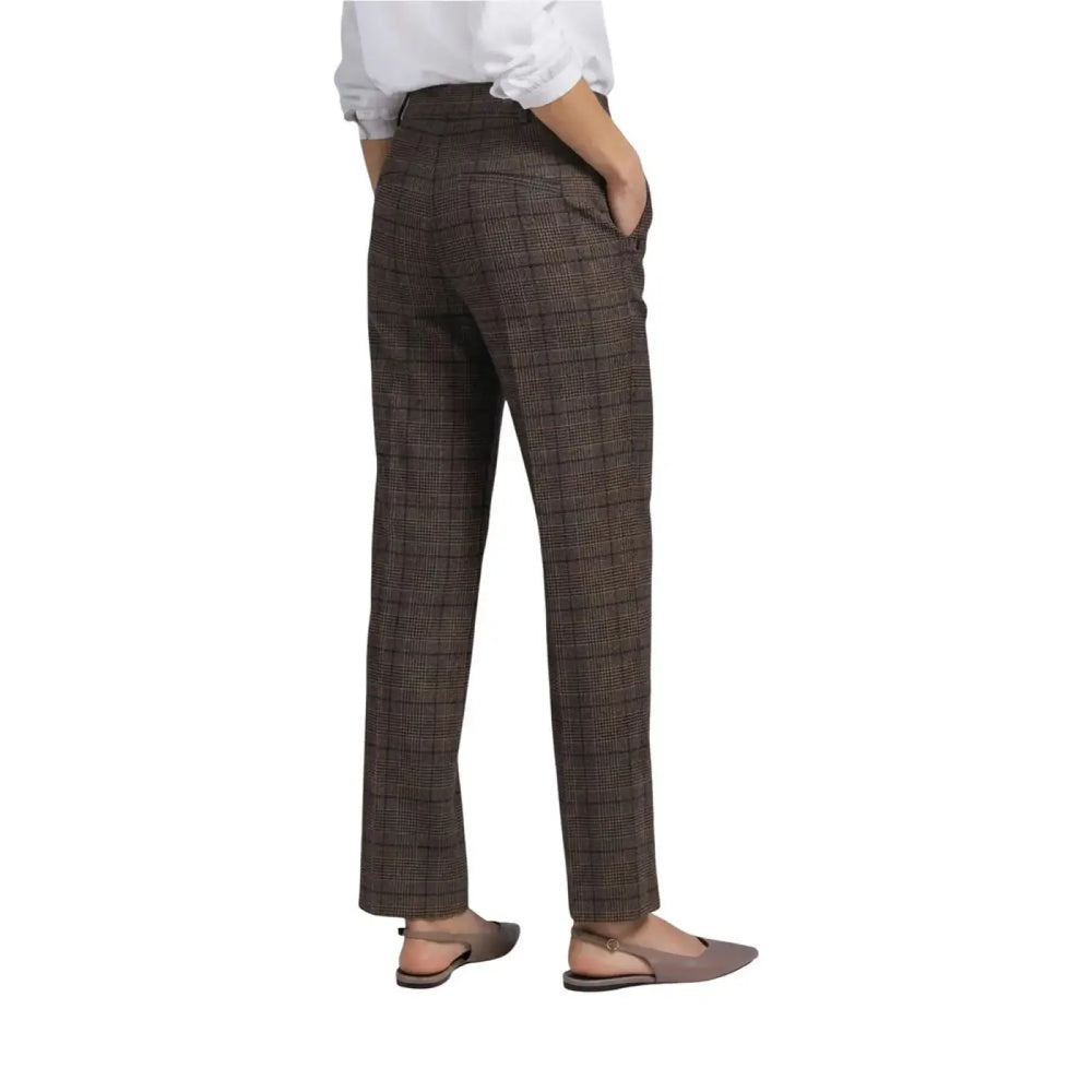 Street one Brown Polyester Casual Pants