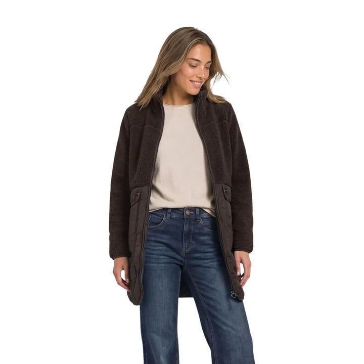Street one Brown Polyester Coat