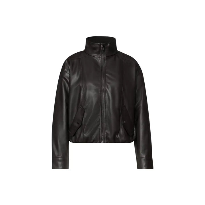 Street one Brown Polyester Leather Jacket