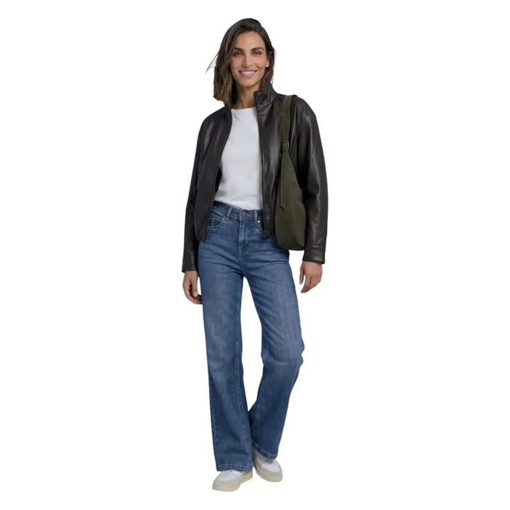 Street one Brown Polyester Leather Jacket
