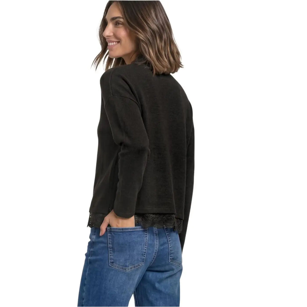 Street one Brown Polyester Long Sleeve T-shirt