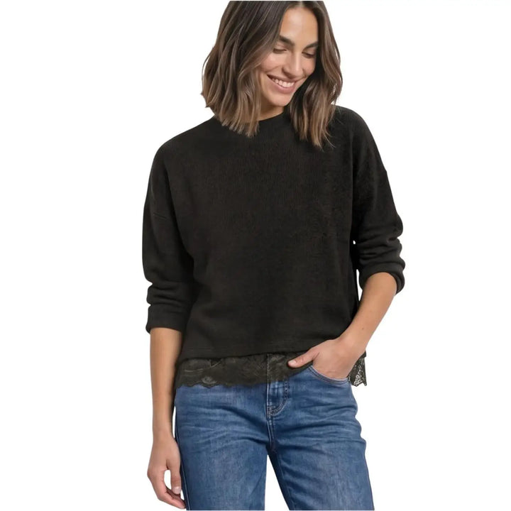 Street one Brown Polyester Long Sleeve T-shirt