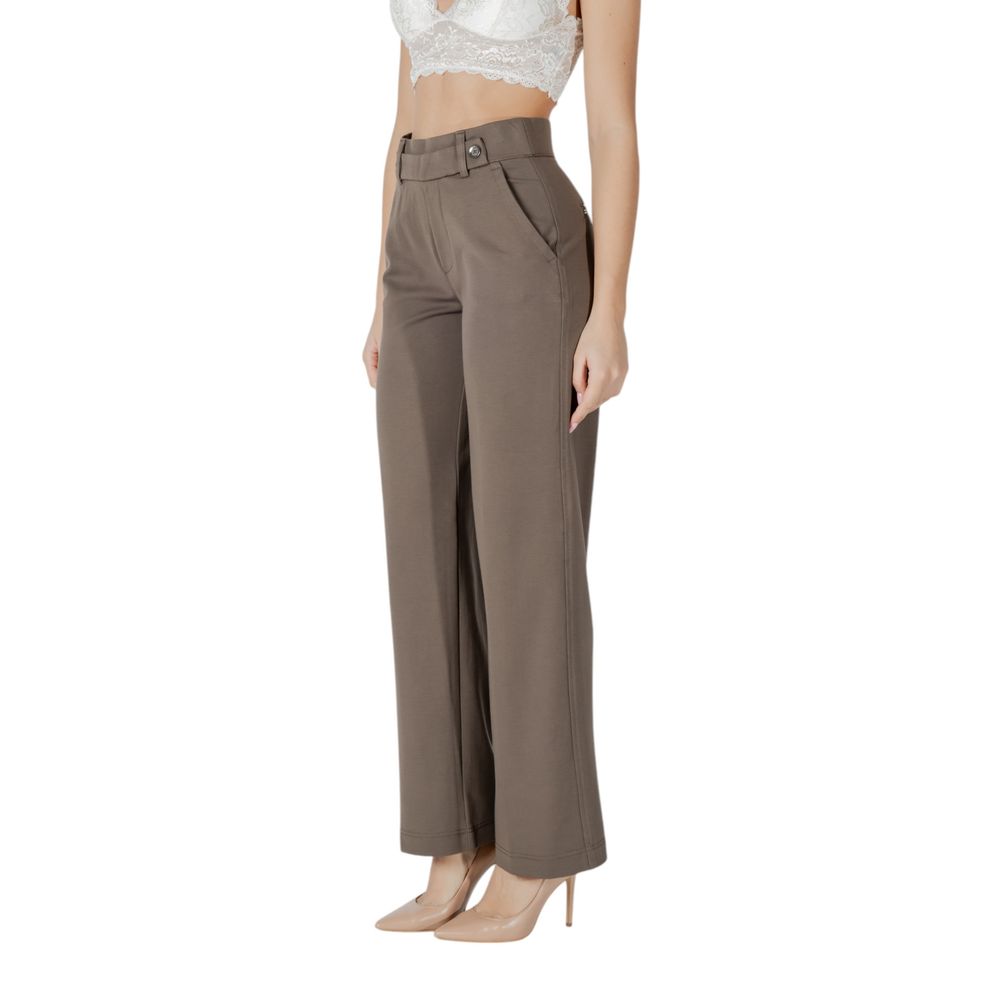 Street one Brown Viscose Casual Pants
