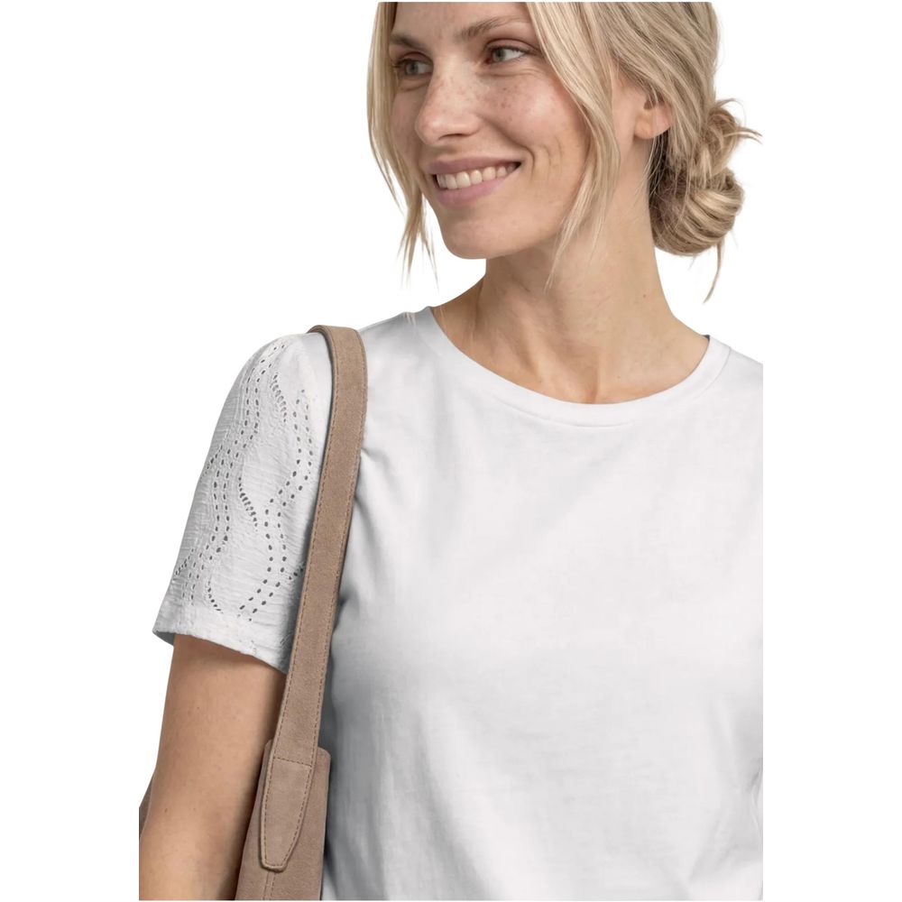 Street One - Cream Cotton T-Shirt