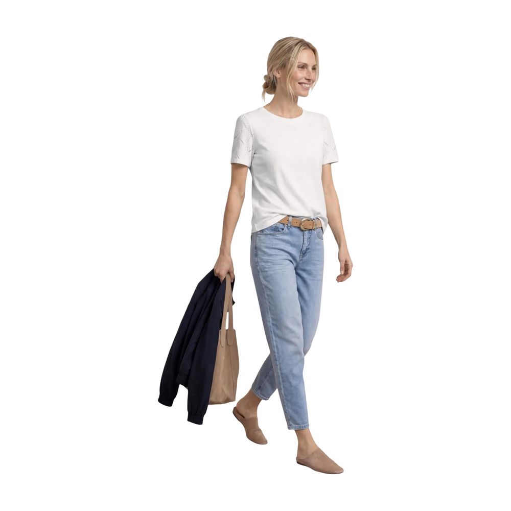 Street One - Cream Cotton T-Shirt